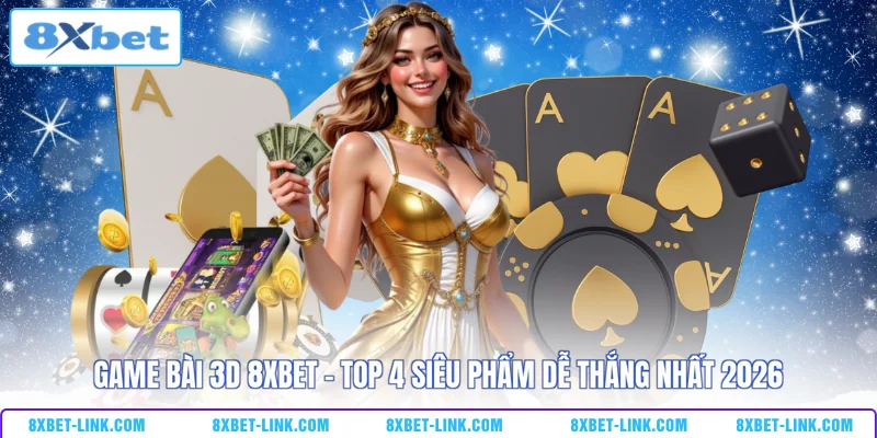 Game bài 3D 8XBET - Top 4 siêu phẩm dễ thắng nhất 2026